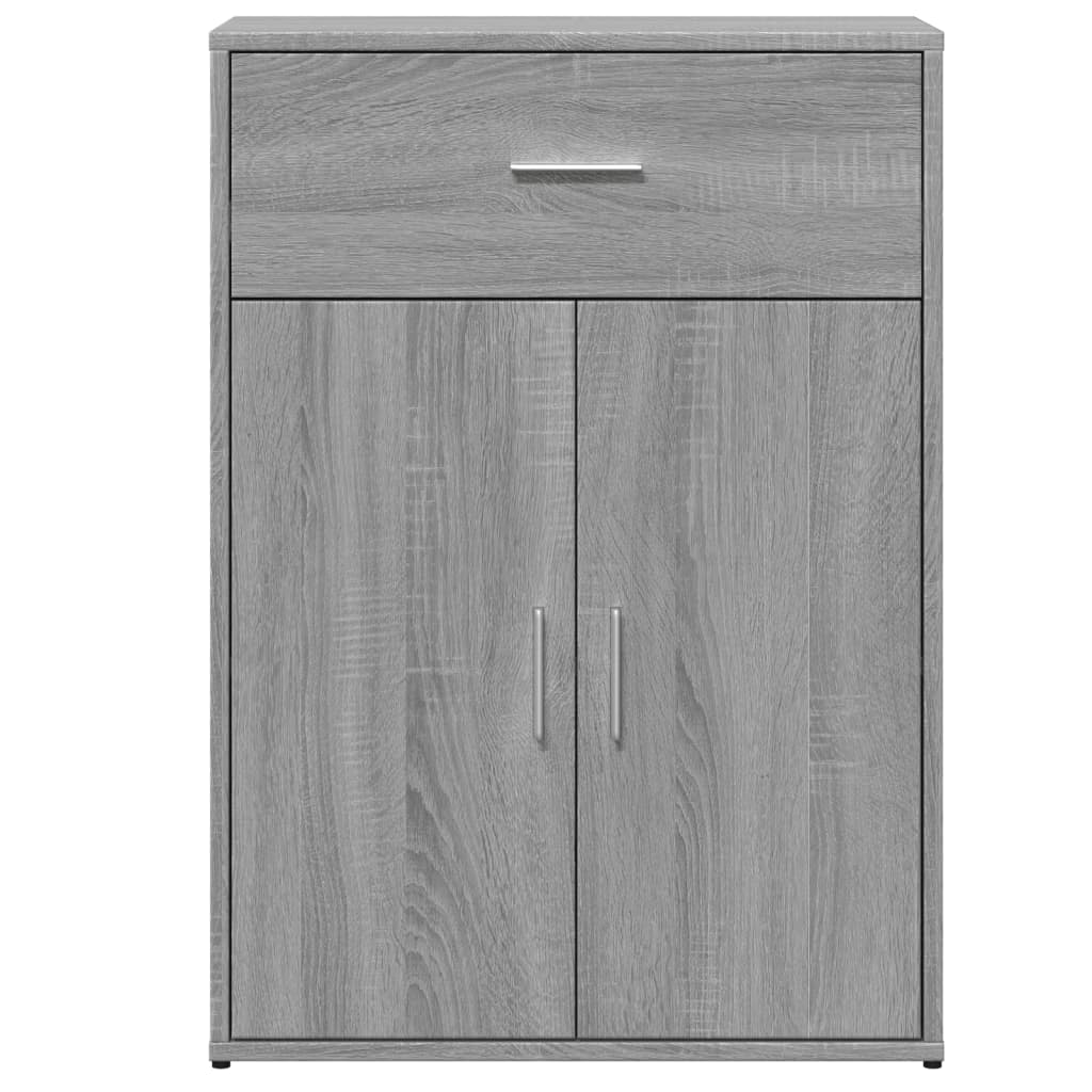 Credenza Grigio Sonoma 60x30x84 cm in Legno Multistrato 840497