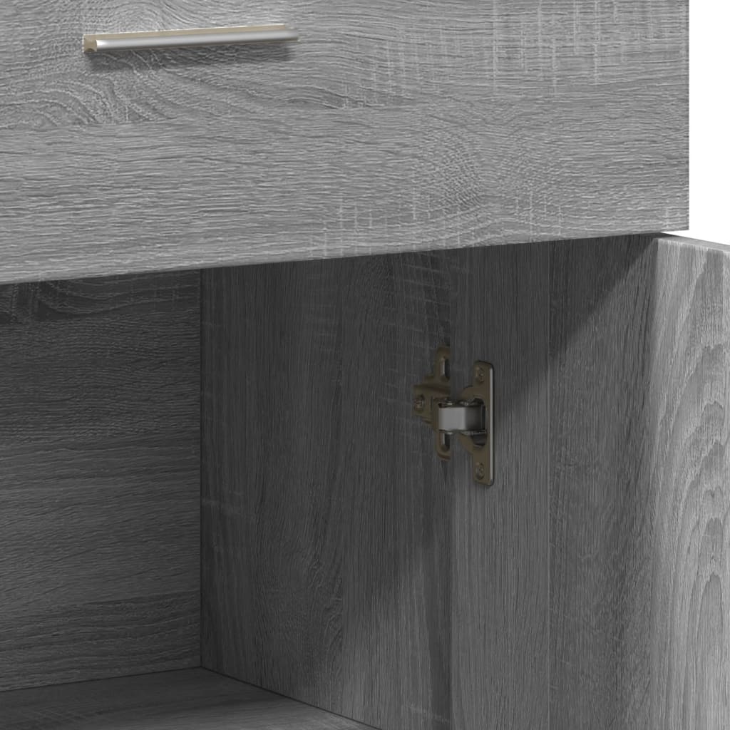 Credenza Grigio Sonoma 60x30x84 cm in Legno Multistrato 840497