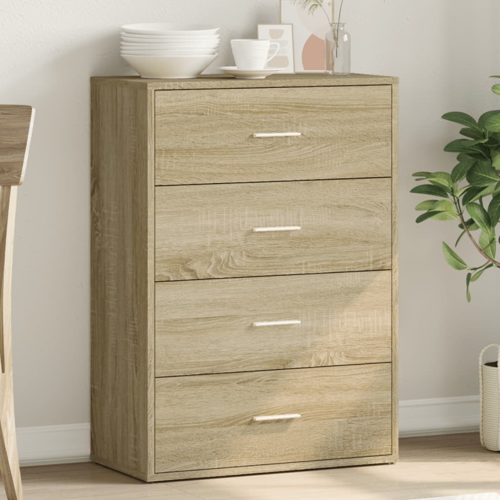 Credenza Rovere Sonoma 60x31x84 cm in Legno Multistratocod mxl 115647