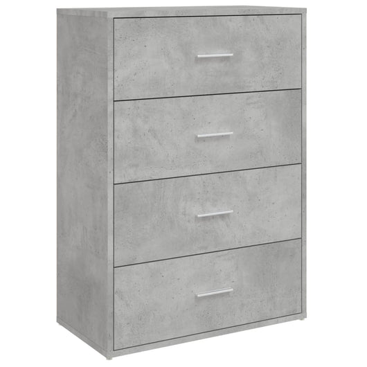 Credenza Grigio Cemento 60x31x84 cm in Legno Multistrato 840502