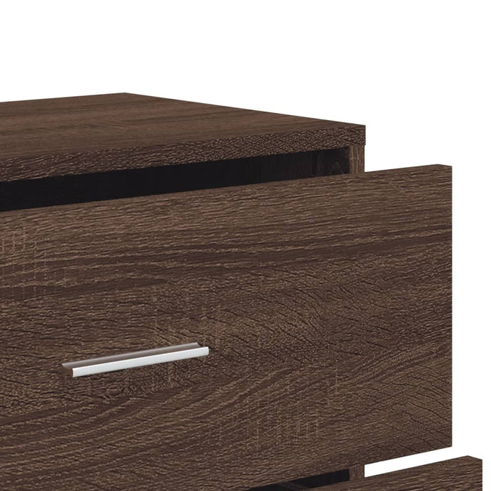 Credenza Rovere Marrone 60x31x84 cm in Legno Multistrato 840505