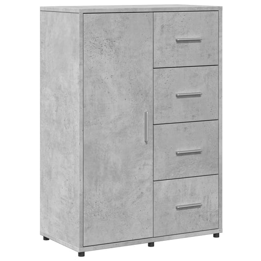 Credenza Grigio Cemento 60x31x84 cm in Legno Multistrato 840509