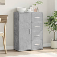 Credenza Grigio Cemento 60x31x84 cm in Legno Multistratocod mxl 92594