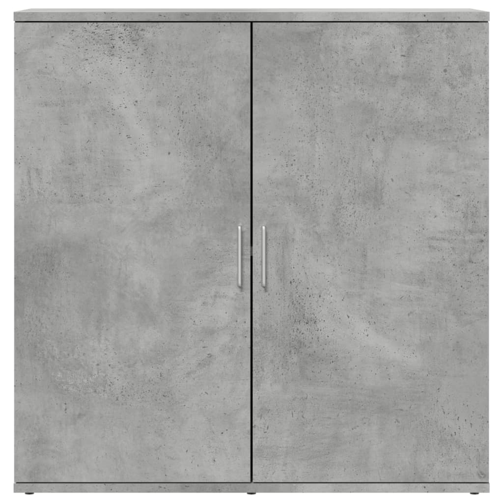 Credenza Grigio Cemento 79x38x80 cm in Legno Multistrato 840516