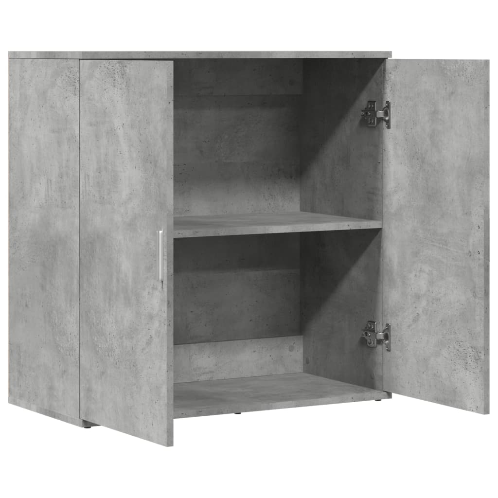 Credenza Grigio Cemento 79x38x80 cm in Legno Multistrato 840516