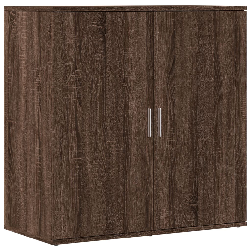 Credenza Rovere Marrone 79x38x80 cm in Legno Multistrato 840519