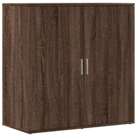 Credenza Rovere Marrone 79x38x80 cm in Legno Multistrato 840519