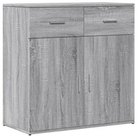 Credenza Grigio Sonoma 79x38x80 cm in Legno Multistrato 840525