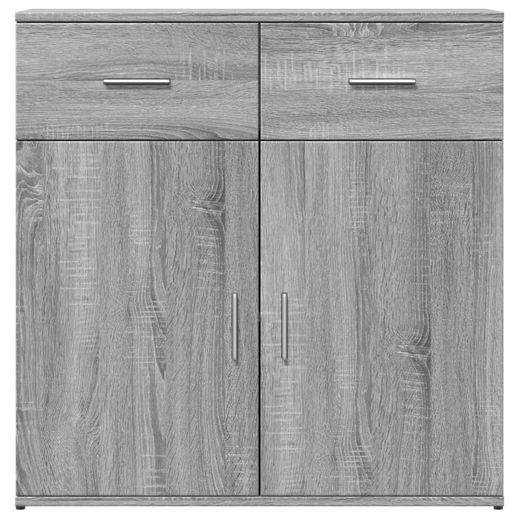 Credenza Grigio Sonoma 79x38x80 cm in Legno Multistrato 840525