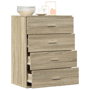 Credenza Rovere Sonoma 60x39x80 cm in Legno Multistrato 840529