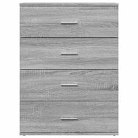 Credenza Grigio Sonoma 60x39x80 cm in Legno Multistrato 840532