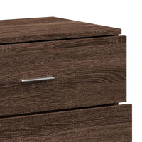 Credenza Rovere Marrone 60x39x80 cm in Legno Multistrato 840533