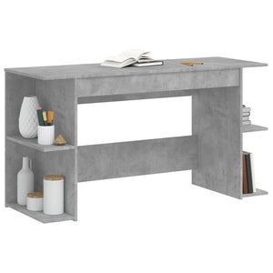 Scrivania Grigio Cemento 140x50x75 cm in Legno Multistrato 840551