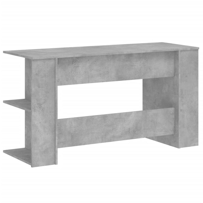 Scrivania Grigio Cemento 140x50x75 cm in Legno Multistrato 840551