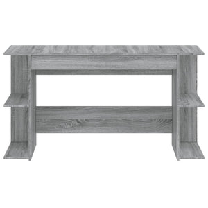 Scrivania Grigio Sonoma 140x50x75 cm in Legno Multistrato 840553