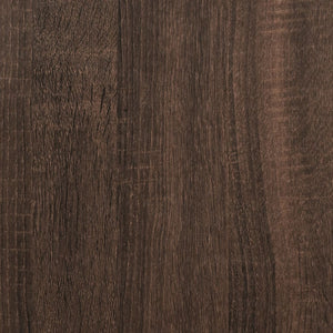 Scrivania Rovere Marrone 140x50x75 cm in Legno Multistrato 840554