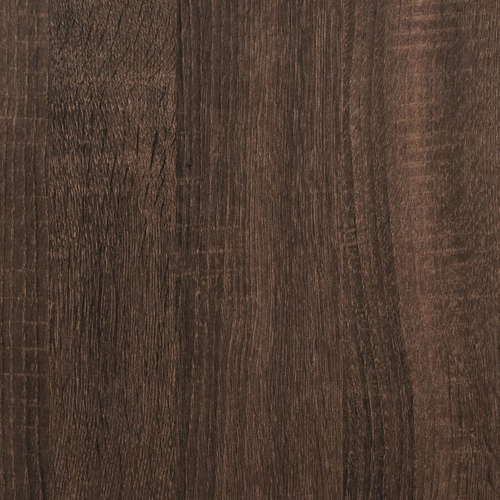 Scrivania Rovere Marrone 140x50x75 cm in Legno Multistrato 840554