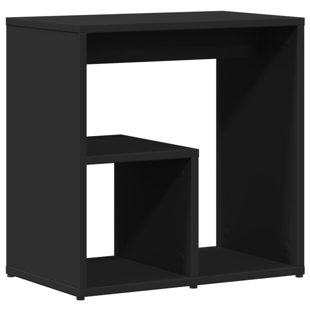 Tavolino Nero 50x30x50 cm in Legno Multistrato 840557