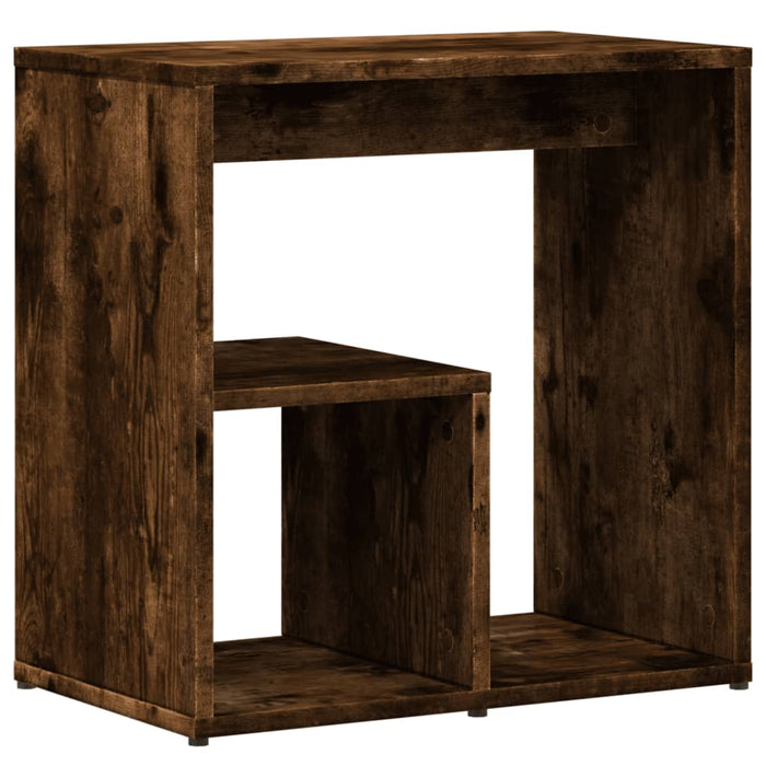 Tavolino da Salotto Rovere Fumo 50x30x50cm Legno Multistrato 840563