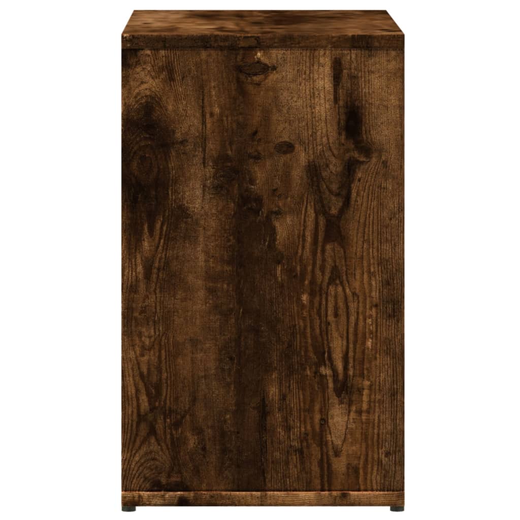 Tavolino da Salotto Rovere Fumo 50x30x50cm Legno Multistrato 840563