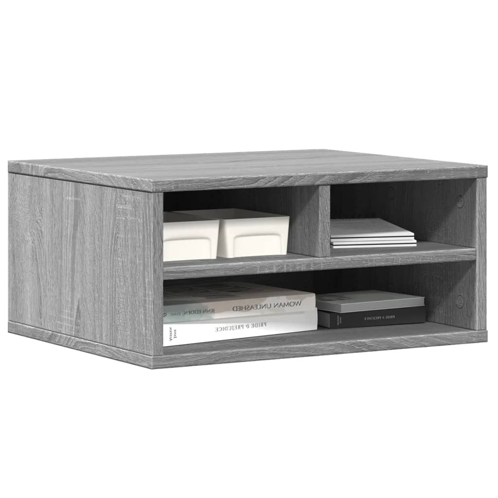 Supporto Stampante Grigio Sonoma 49x40x22,5cm Legno Multistrato 840595