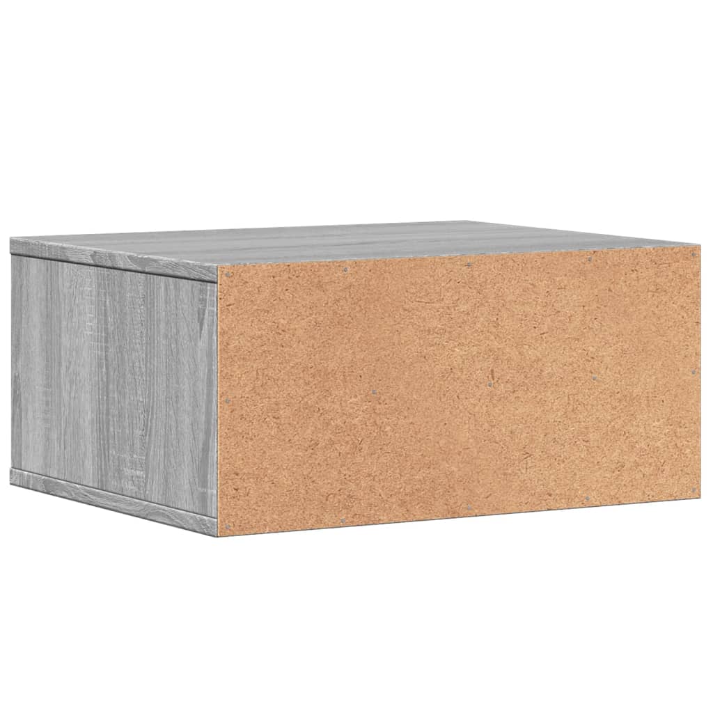 Supporto Stampante Grigio Sonoma 49x40x22,5cm Legno Multistrato 840595