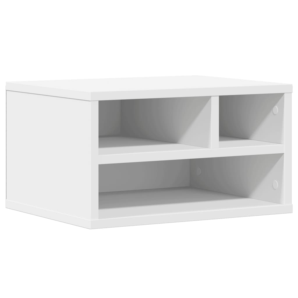 Supporto per Stampante Bianco 40x32x22,5 cm Legno Multistrato 840597