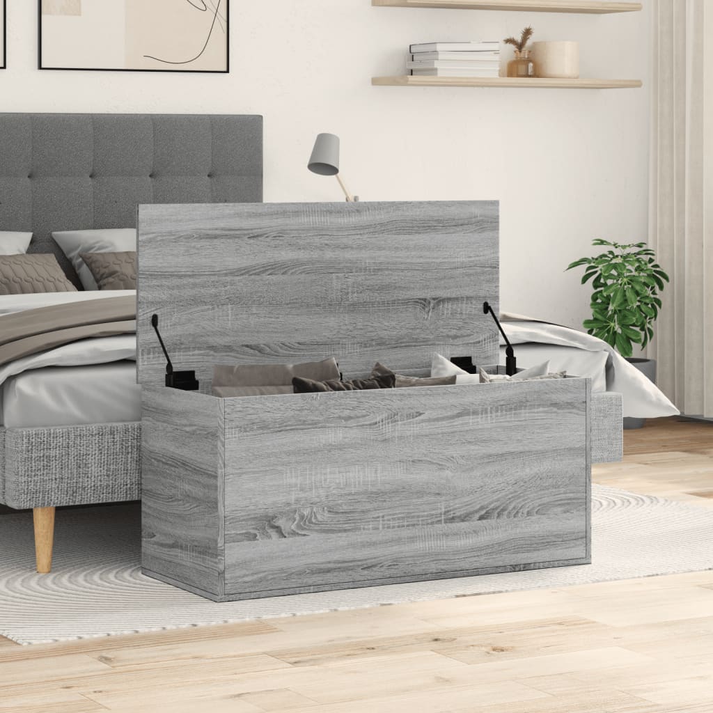 Contenitore Grigio Sonoma 100x42x46 cm Legno Multistrato 840665