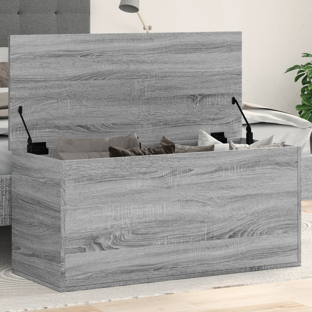 Contenitore Grigio Sonoma 100x42x46 cm Legno Multistrato 840665