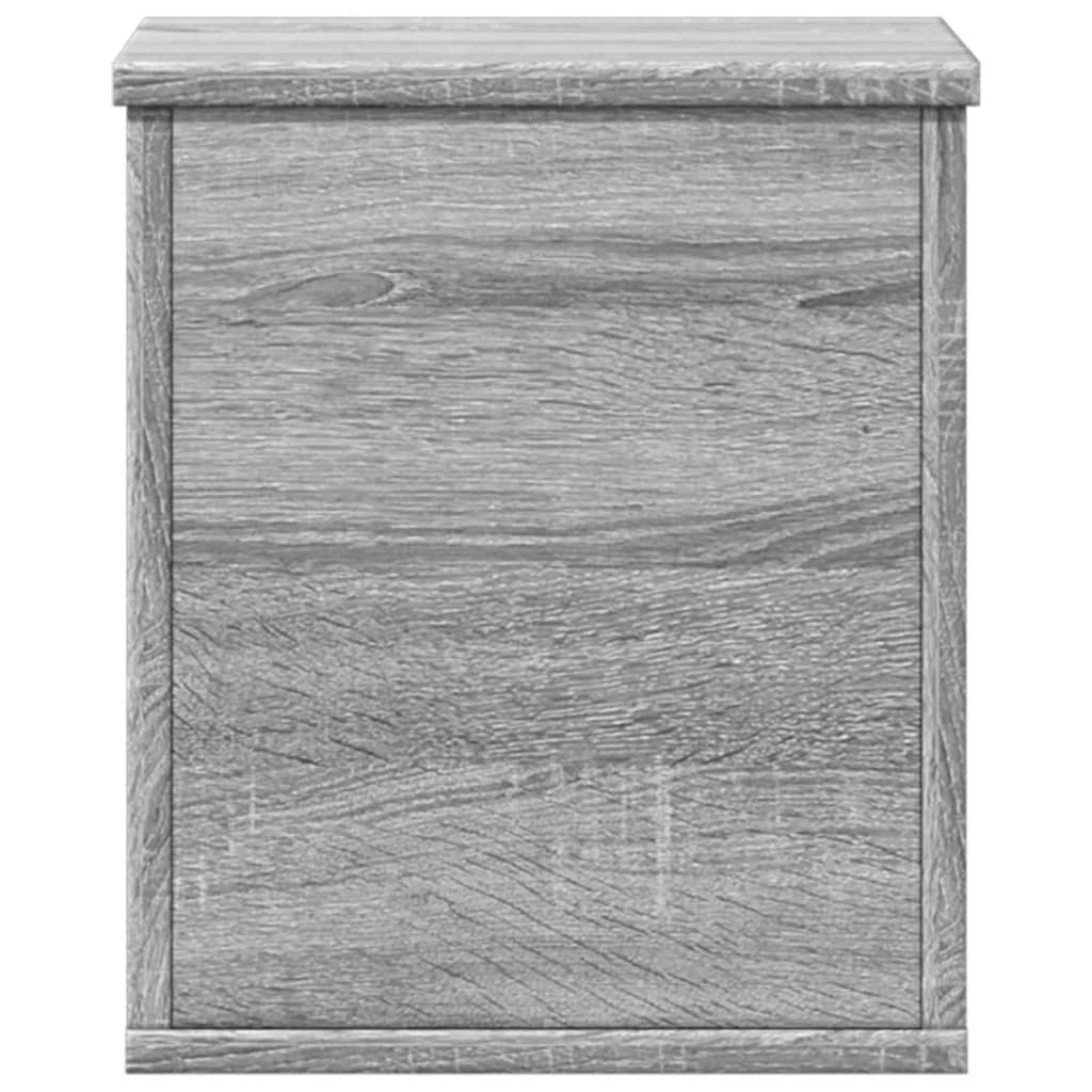 Contenitore Portaoggetti Grigio Sonoma 30x35x35 cm Truciolato 840672