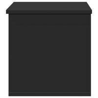 Contenitore Portaoggetti Nero 60x35x35 cm in Truciolato 840675