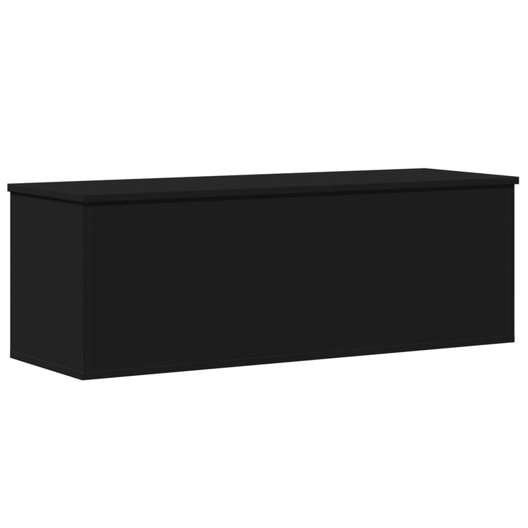 Contenitore Portaoggetti Nero 102x35x35 cm in Truciolato 840689