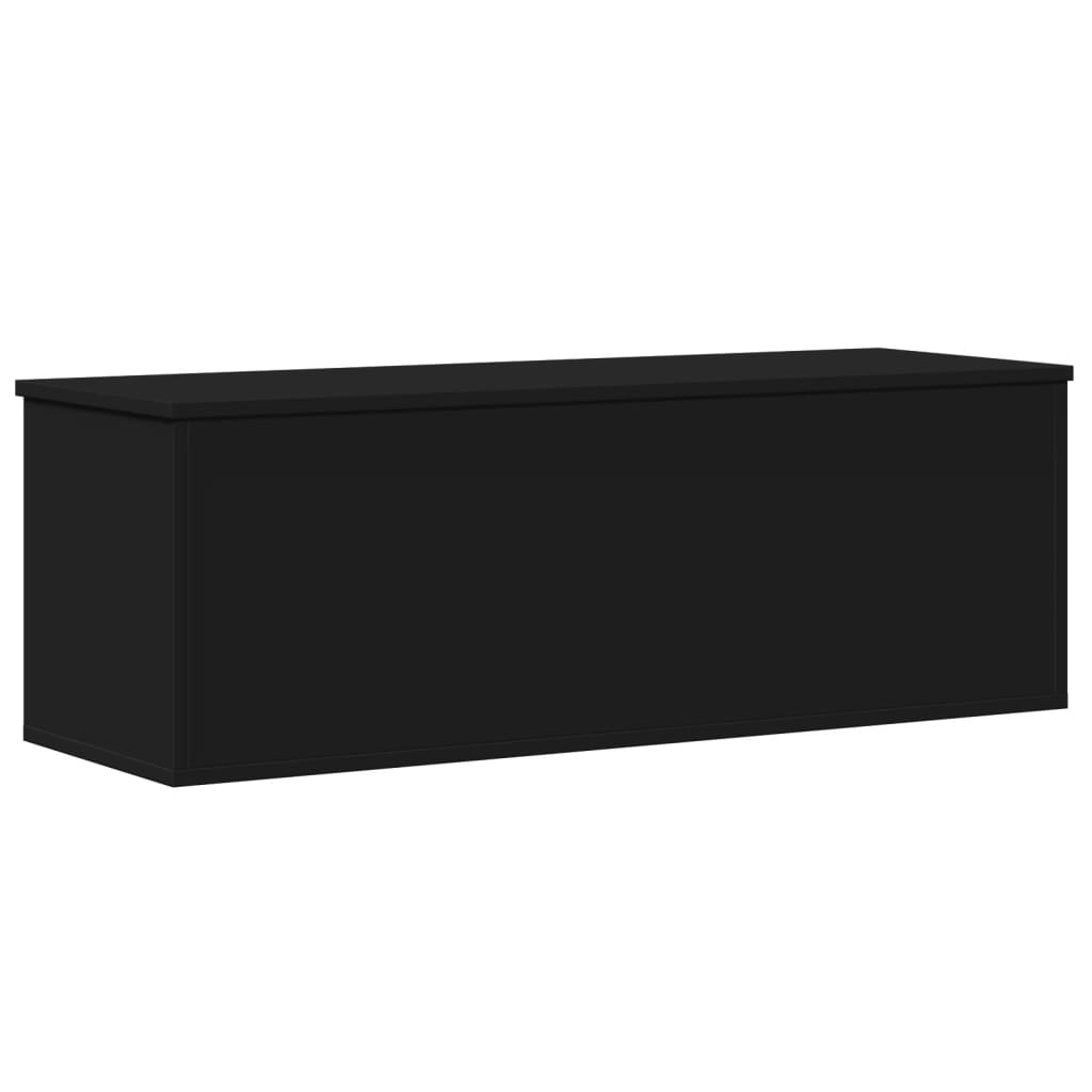 Contenitore Portaoggetti Nero 102x35x35 cm in Truciolato 840689