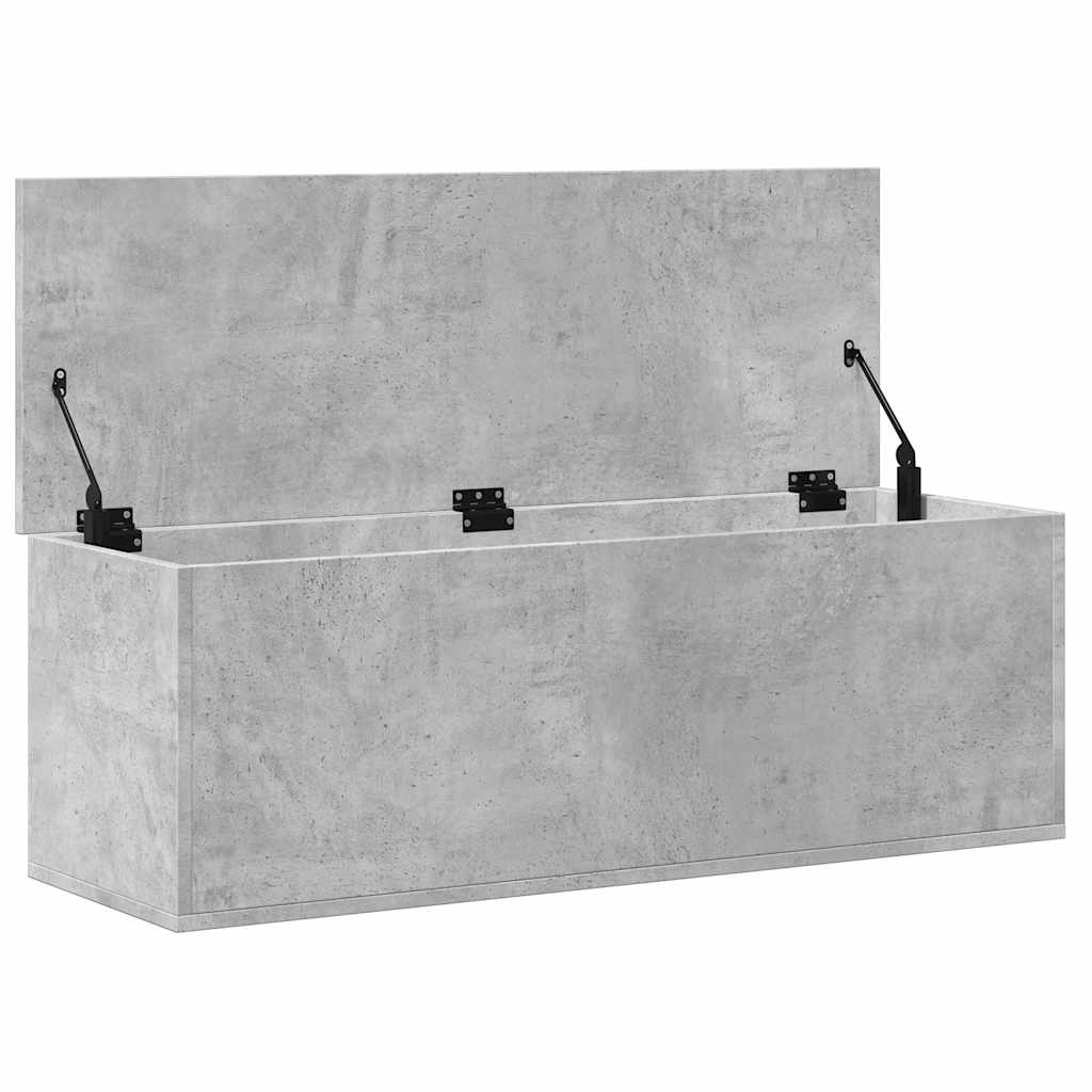 Contenitore Portaoggetti Grigio Cemento 102x35x35cm Truciolato 840691