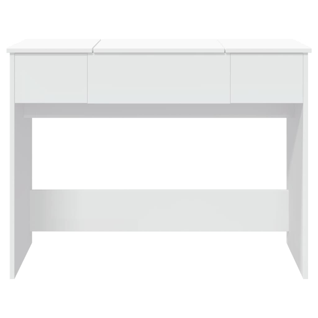 Toeletta con Specchio Bianco 100x45x76 cm 840695