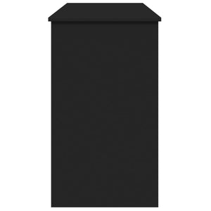 Toeletta con Specchio Nero 100x45x76 cm 840696