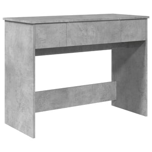 Toeletta con Specchio Grigio Cemento 100x45x76 cm 840698