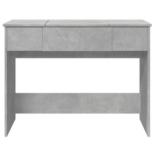 Toeletta con Specchio Grigio Cemento 100x45x76 cm 840698