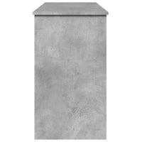 Toeletta con Specchio Grigio Cemento 100x45x76 cm 840698