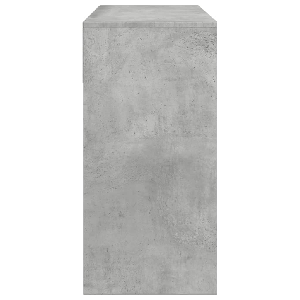 Toeletta con Specchio Grigio Cemento 80x39x80 cm 840705