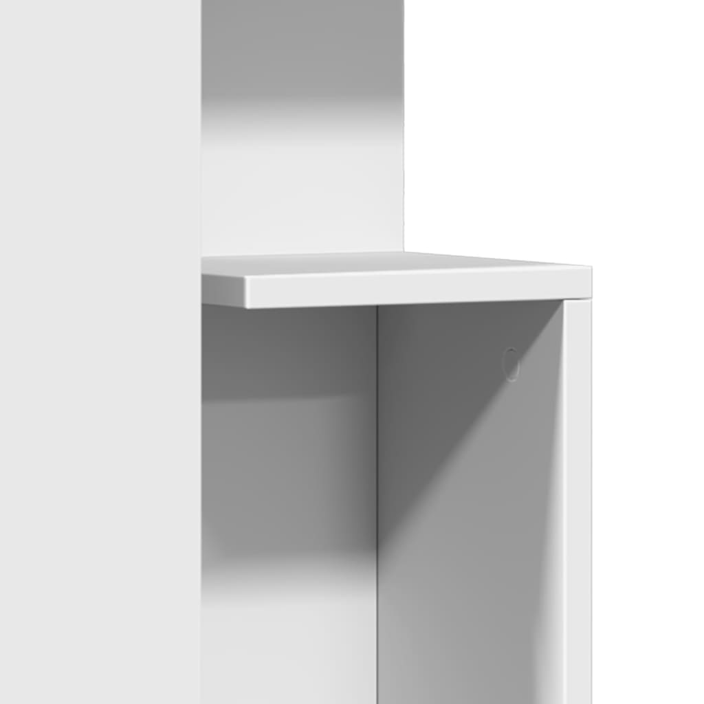 Tavolino Bianco 35x35x60 cm in Legno Multistrato 840737