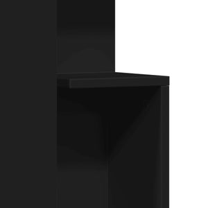 Tavolino Nero 35x35x60 cm in Legno Multistrato 840738