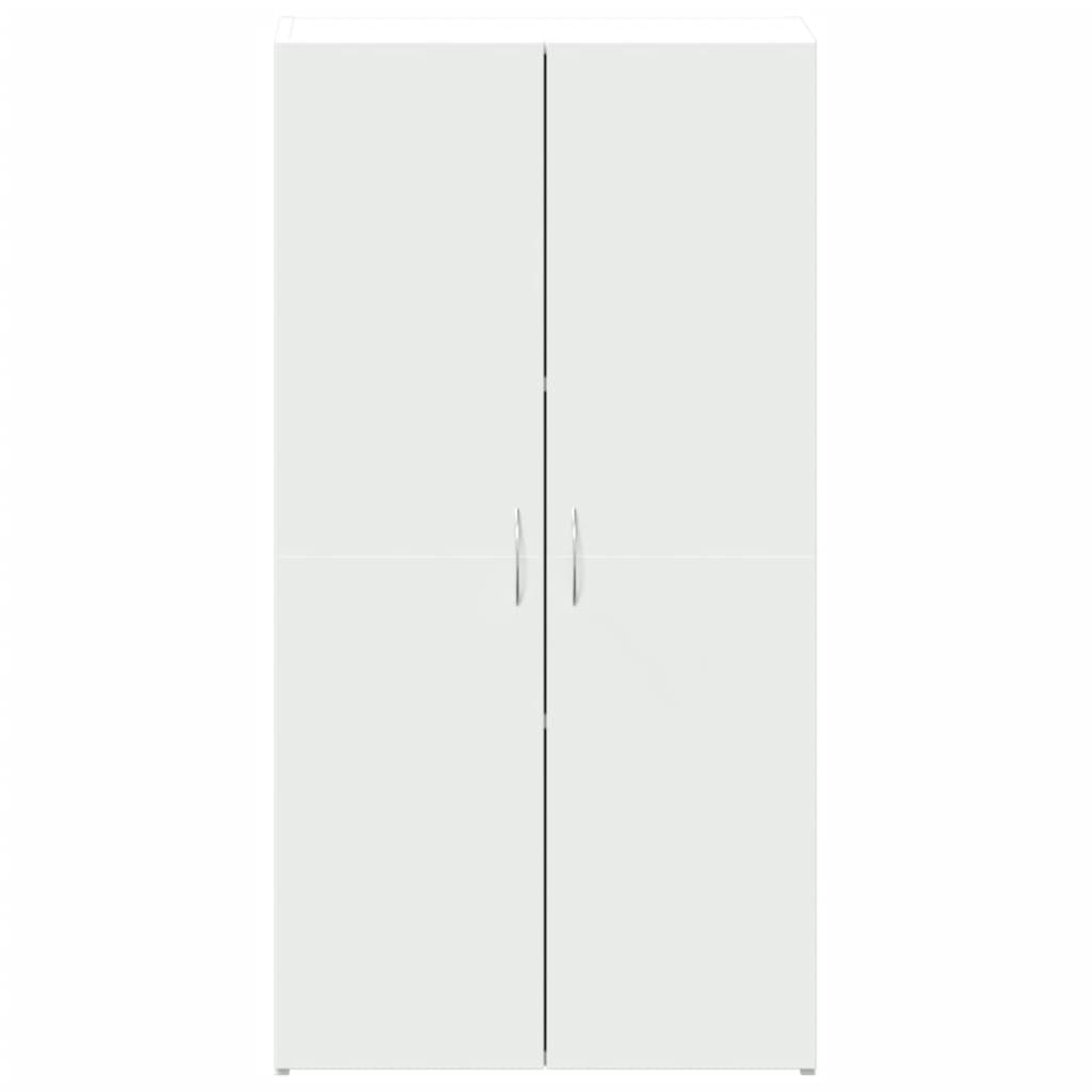 Schedario Bianco 60x32x115 cm in Legno Multistrato 840772