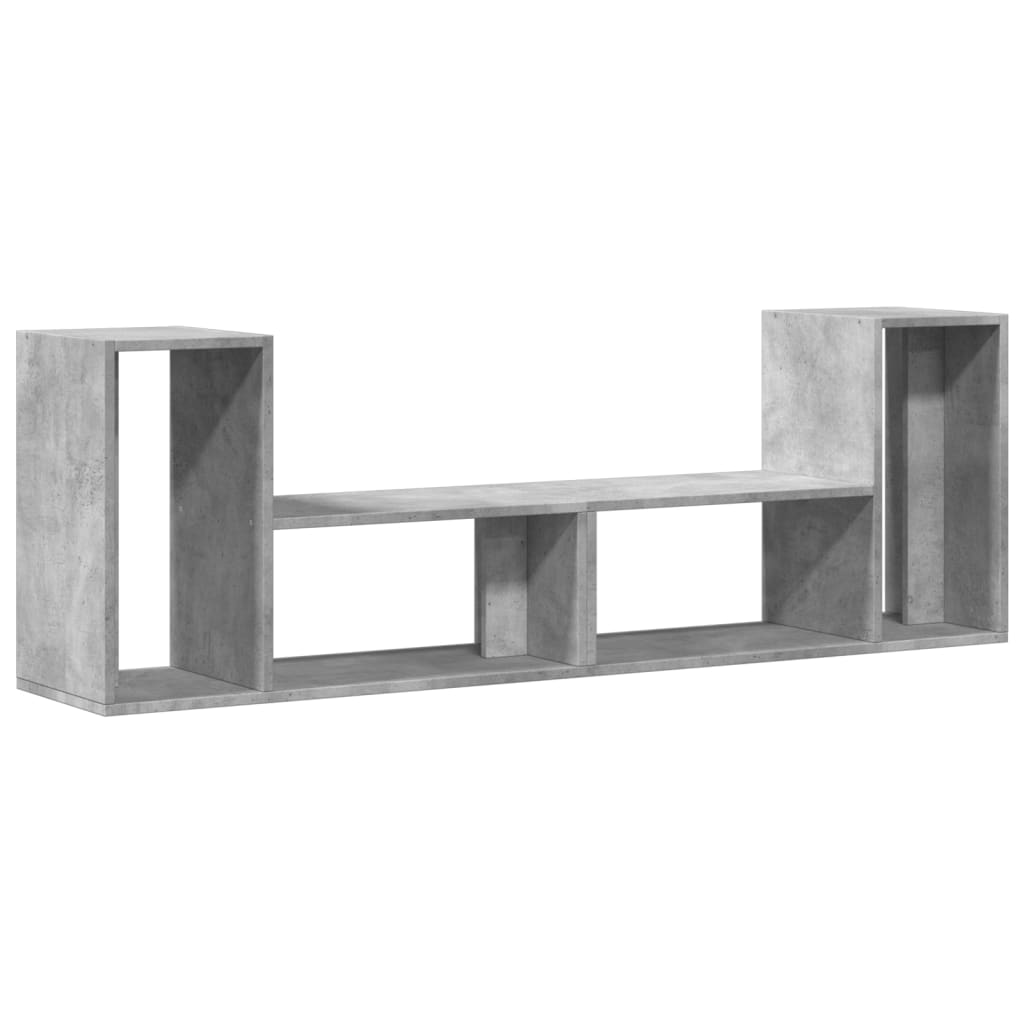 Mobili TV Muro 2pz Grigio Cemento 75x30x50 cm Legno Multistrato 840789