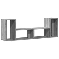 Mobili TV 2 pz Grigio Sonoma 75x30x50 cm in Legno Multistrato 840791