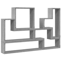 Mensola a Muro Grigio Sonoma 96x12x64 cm in Legno Multistrato 840805