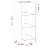 Armadio Bianco 48x41x102 cm in Legno Multistrato 840828