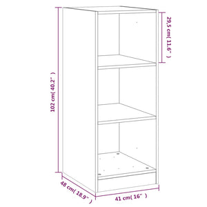 Armadio Bianco 48x41x102 cm in Legno Multistrato 840828