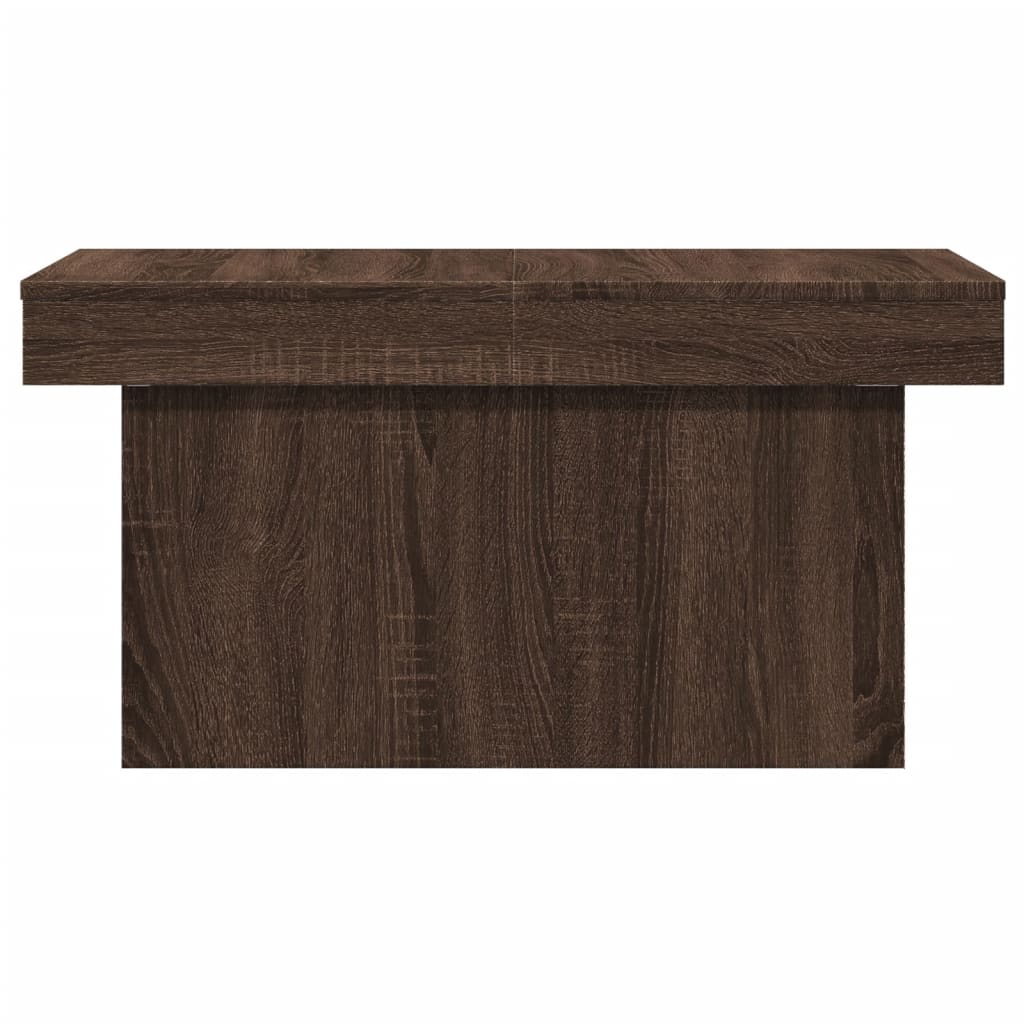 Tavolino Salotto Rovere Marrone 80x55x40 cm Legno Multistrato 840869