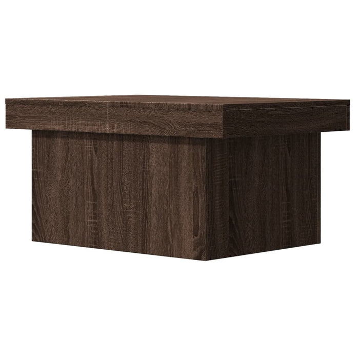 Tavolino Salotto Rovere Marrone 80x55x40 cm Legno Multistrato 840869